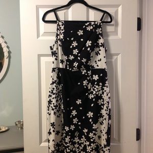 Black and white floral sundress